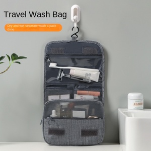 Treo túi vệ sinh tổ chức vệ sinh Dop <span class=keywords><strong>Kit</strong></span> với móc du lịch phụ kiện phòng tắm trang điểm Túi mỹ phẩm cho nam giới và phụ nữ - Product Image 5