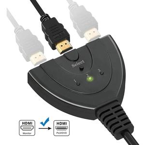 <strong>3</strong> Port for HDMI Video Switcher <strong>Splitter</strong> 1080p 4K <strong>Output</strong> <strong>3</strong> Inout 3x1 Audio &amp; Video Accessories