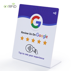 ป้ายทะเบียนรถแบบเยอรมันหลายภาษาที่ใช้ในกูเกิลรีวิวสินค้า NFC213พีวีซี RFID Google Stand Review NFC Google Review - Product Image 3