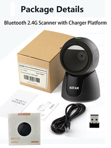 KEFAR Escáner Inalámbrico de Código de Barras 1D 2D, Detección Automática de Imagen para Supermercado, Biblioteca, Tienda Minorista, Lector QR - Product Image 6