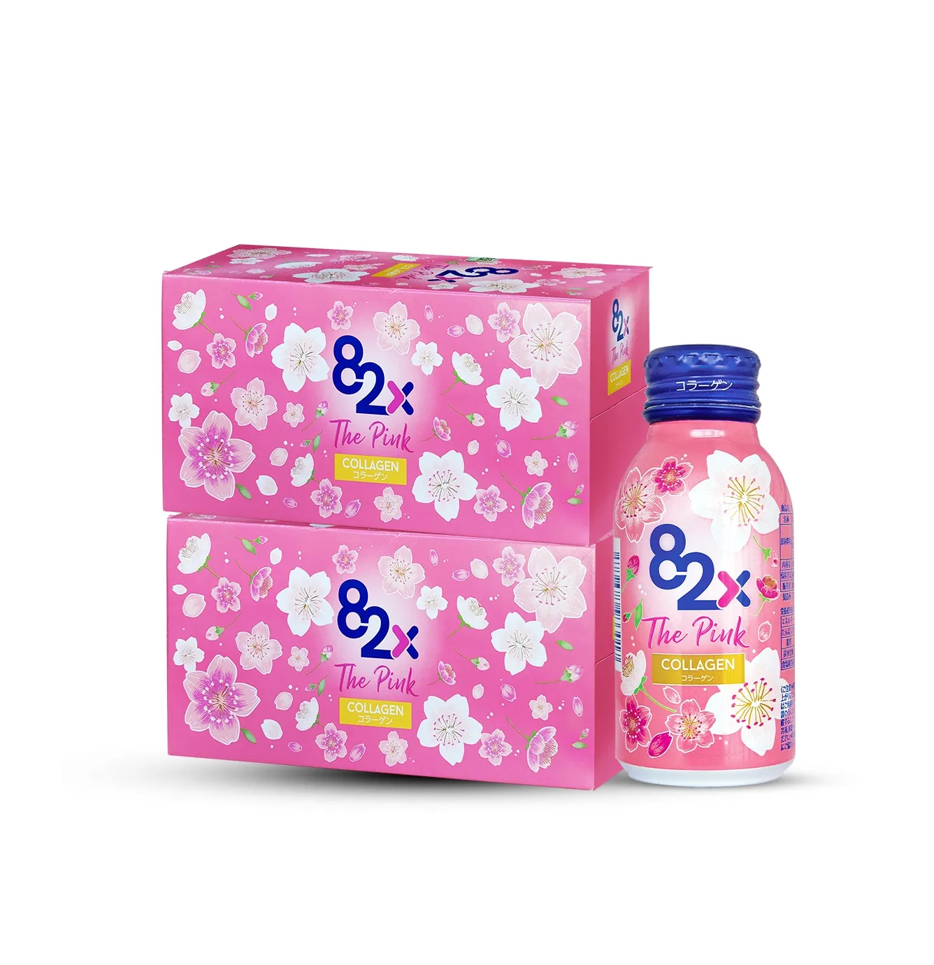 Liquid Japan 82X de marca própria, bebida de colágeno líquido hidrolisado para mulheres, o teor de colágeno rosa para melhorar a umidade da pele