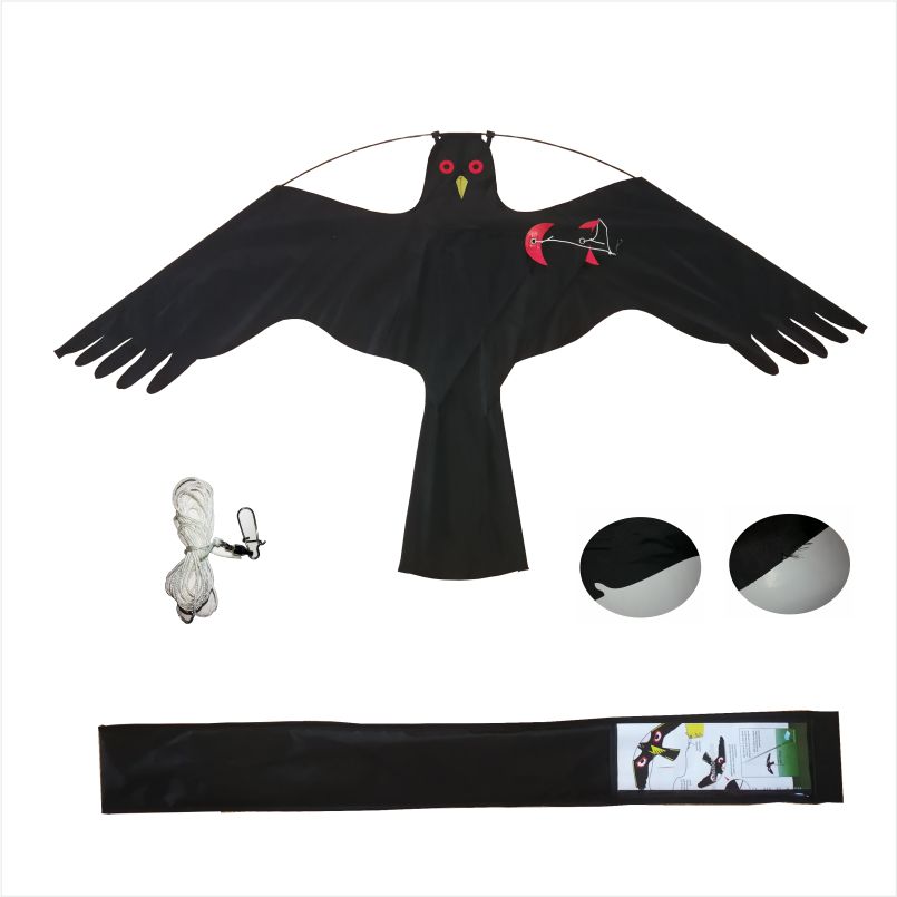 black scary bird kite(single kite)