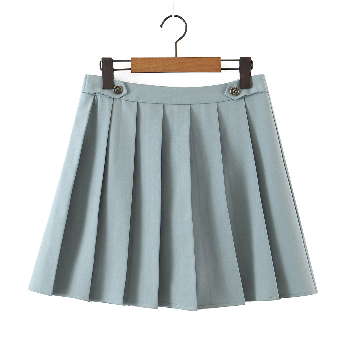 Jupe plissée bleu clair