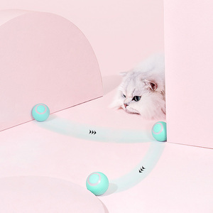 Juguetes interactivos y de movimiento para gatos inteligentes, Bola de hierba gatera rodante automática automóvil hecha de silicona duradera para gatos - Product Image 2