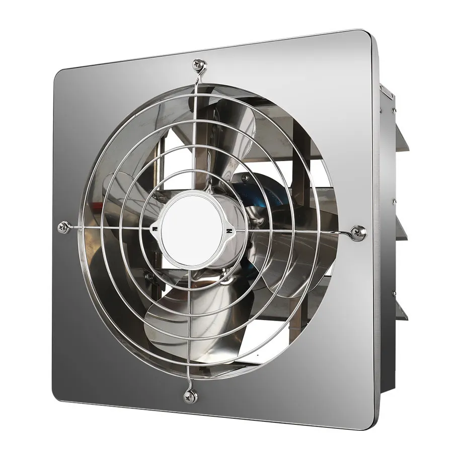 Güçlü paslanmaz çelik Metal yüksek hızlı duvar montaj endüstriyel banyo sigara odası mutfak çıkarıcı egzoz havalandırma fanı