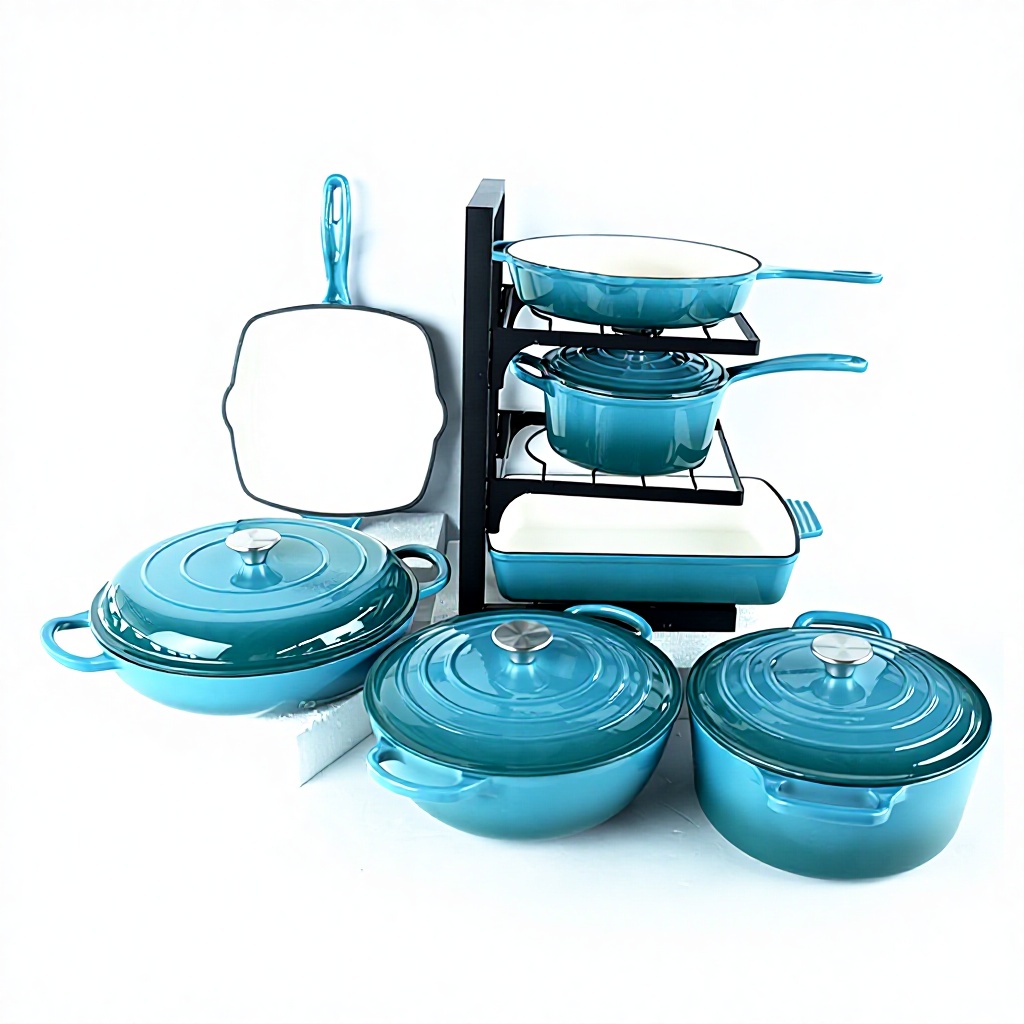 Peacock Blue-seven-piece set