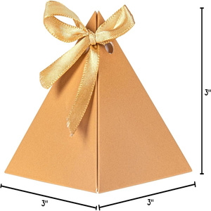 Accept Custom Order Pastry Tek <strong>3</strong> X <strong>3</strong> <strong>X3</strong> Inch Pyramid Favor Candy <strong>Boxes</strong> for Weddings or Parties - Product Image 5