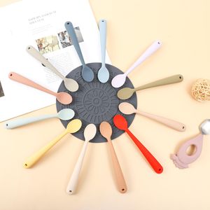 Set sendok makan bayi, perlengkapan menyapih bayi sendok garpu silikon Led untuk Orok - Product Image 1