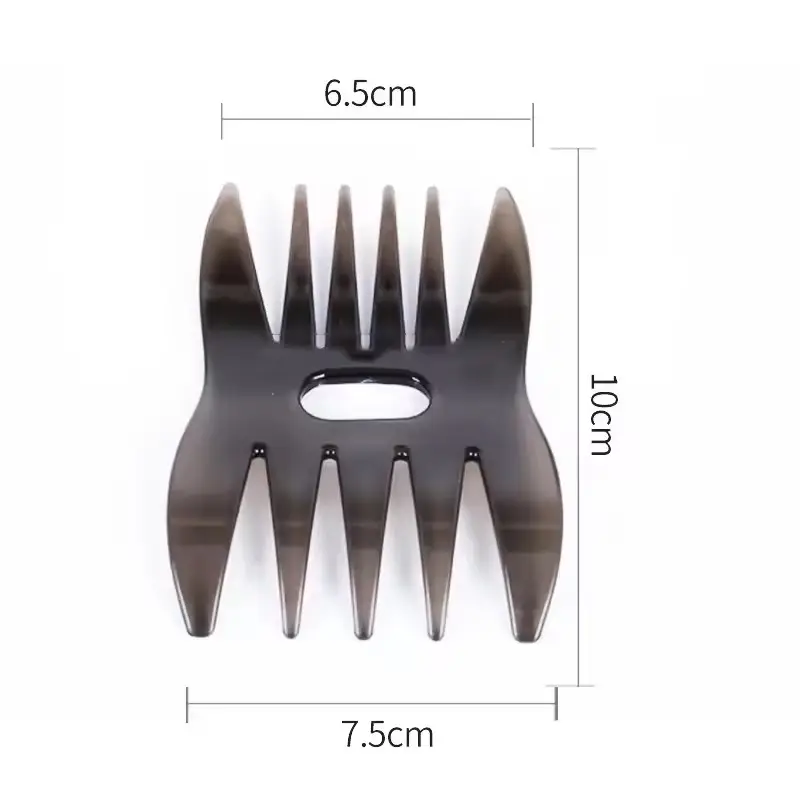 클래식 남성용 3 면 오일 헤드 스타일링 빗 넓은 이빨 머리 빗