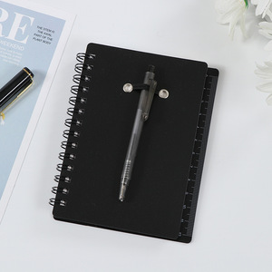 Cuaderno en espiral con cubierta de PP de plástico A5 Con pegatinas, regla de escala y bolígrafo adjunto, 60 hojas de papel de línea, papelería personalizada para estudiantes - Product Image 6