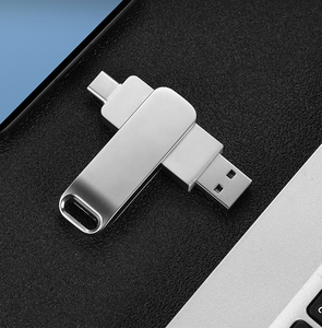 จํานวนมาก USB3.0 โลโก้ที่กําหนดเอง 2 ใน 1 OTG แฟลช 32GB 128GB 256GB แฟลชไดรฟ์การ์ดปากกาไดรฟ์นิ้วหัวแม่มือแฟลชดิสก์ Memoria USB C Pendrive - Product Image 1
