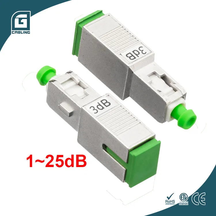Gcabling – atténuateur de Fiber SC/APC 3db 5db 10db Simplex femelle à mâle connecteur de fibre optique ftth SC APC atténuateur de Fiber optique