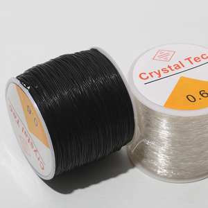 SOJI <strong>Factory</strong> Price Large Rolls 0.5MM 0.6MM 0.7MM 0.8MM 1MM Crystal <strong>Elastic</strong> Beaded <strong>String</strong> for Jewelry Making Necklace Bracelet - Product Image 5