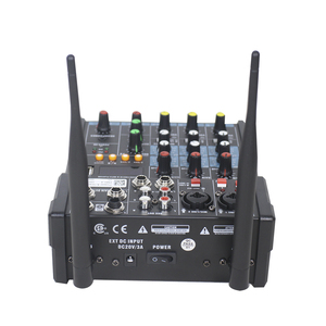 Mezclador de Audio pequeño KTV de 4 canales, amplificador de 4 ohm, 2x60W, 1 entrada/salida AUX, efectos DSP, MP3, USB 2, micrófono Inalámbrico UHF - Product Image 4