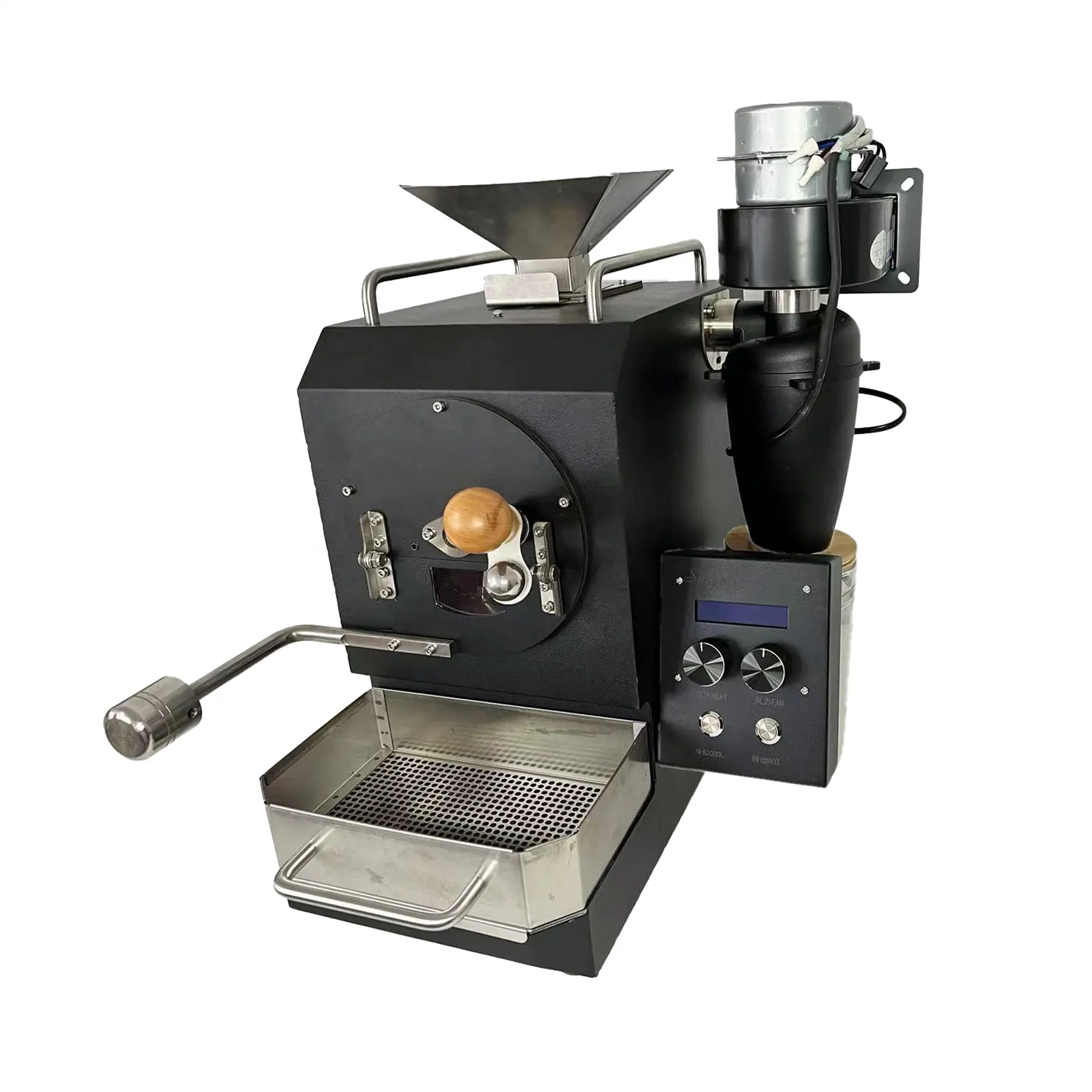 Tostador de café eléctrico sin humo Máquina tostadora de granos de café pequeños para uso comercial