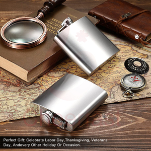 Thuận tiện sản phẩm thép không gỉ Rượu du lịch rượu vang Nồi mini Hip Flask - Product Image 6