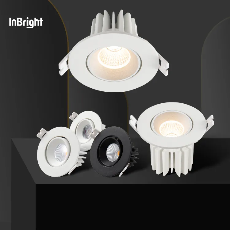 ダリ調光可能LEDダウンライト防水IP65防眩プロファイルスポットライト1215ワット