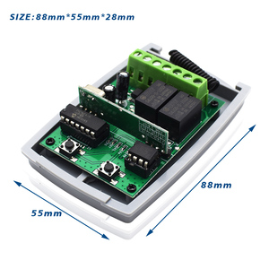 RF 433mhz Receiver Rolling & Fixed Code Transmitter Command Remote Control Receiver 433.92 mhz Wireless 2 Channel 12V 24V DC - Product Image 5