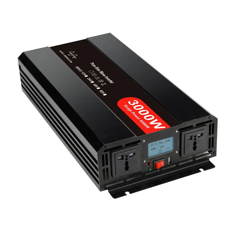 dc 12V ac 220V P-3000W Pure Sine Wave inverter for welding machine and microwave oven