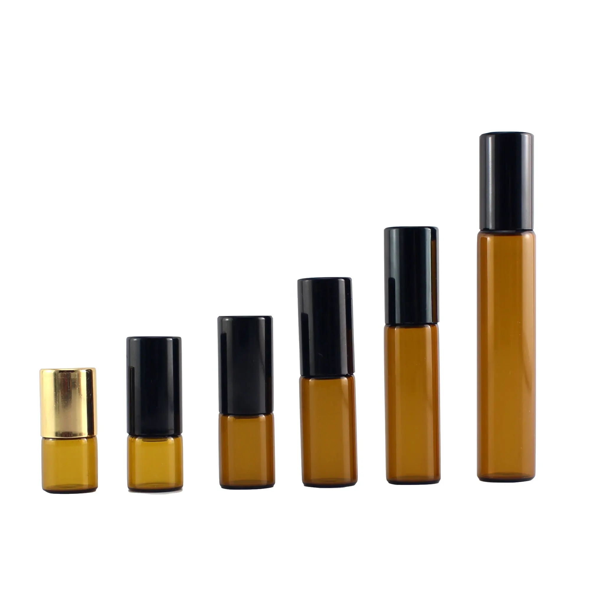 Perfume 1ml 2ml 3ml 5ml 10ml amber clear glass roller bottle essential oil roll on bottles small tester 1ml