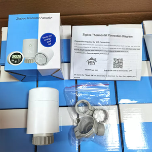 CE ZigBee3.0 вращающийся ТРВ радиатор термостат для отопления с недельным Tuya Smart ЖК-дисплей температурный контроллер - Product Image 2