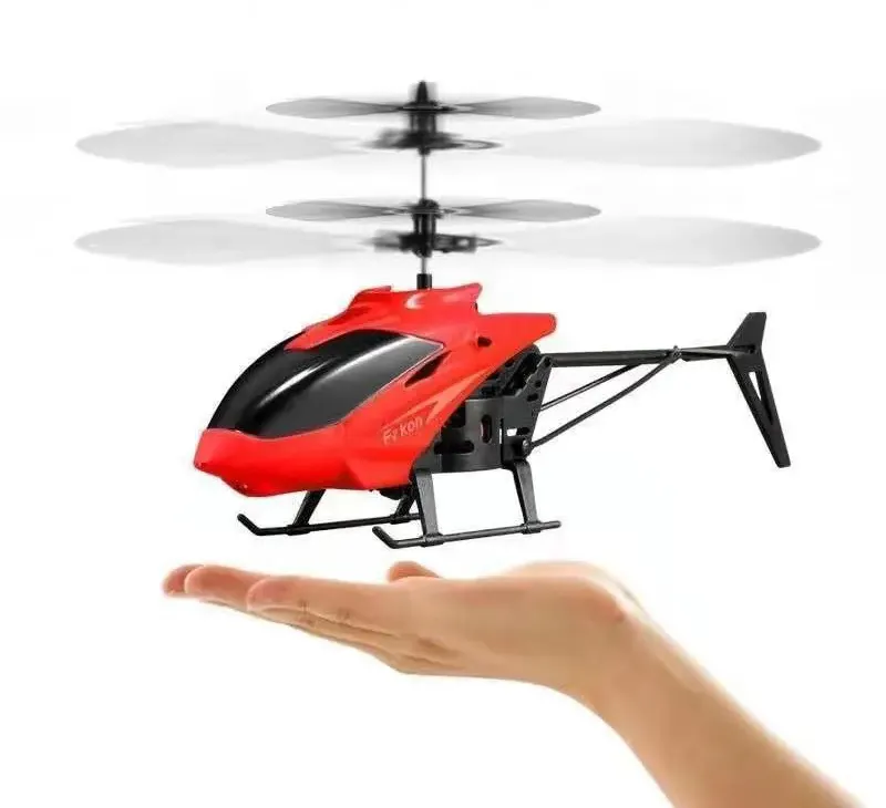 Helicóptero de inducción con control remoto para niños, juguete inteligente con control remoto, novedad