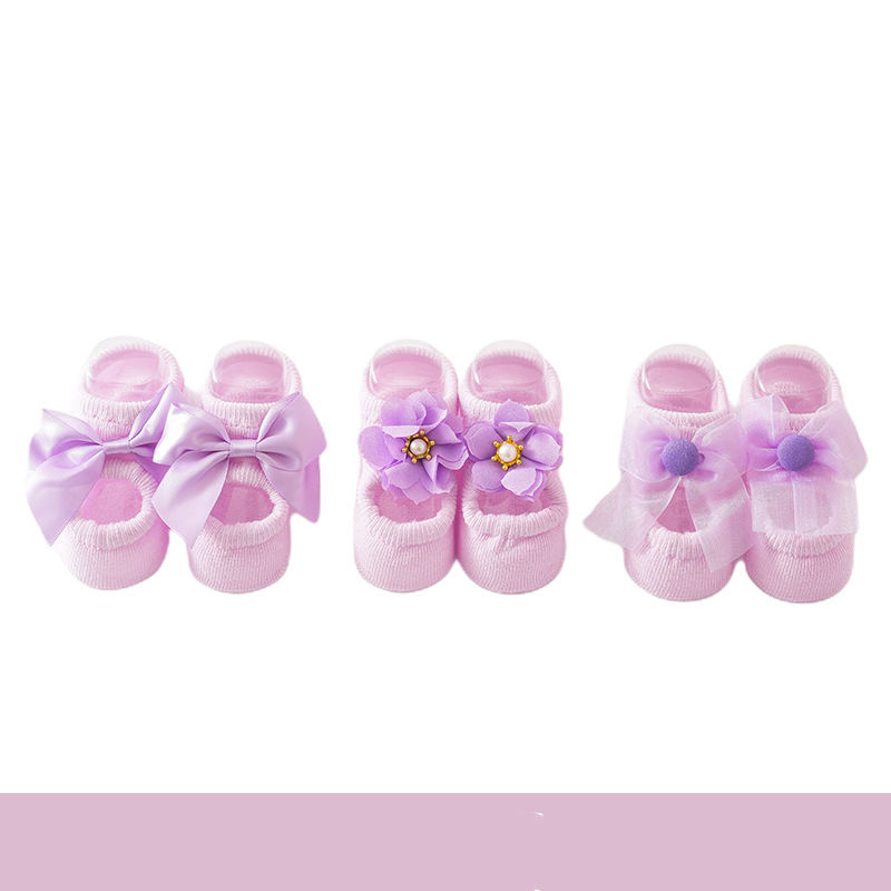 Assortiment de 3 paires Pourpre