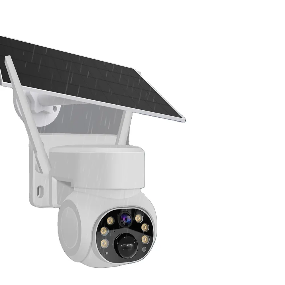 L'ultima telecamera di sicurezza wifi 4G telecamera di sicurezza solare AI smart wireless telecamera di sicurezza a colori visione notturna a colori