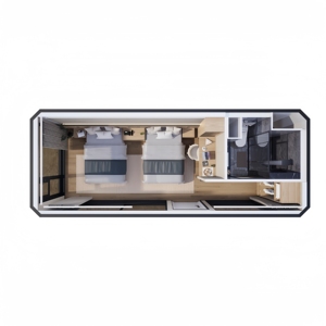 Ev tekneler minik çin konteyner evler prefabrik kabinler katlanabilir uzatılabilir ayrılabilir modüler 20ft Pod - Product Image 4