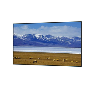 HTP 100&quot; 16:9 <strong>Fixed</strong> <strong>Frame</strong> 4k Hd Projector <strong>Screen</strong> Wall Mounted Metal Narrow <strong>Frame</strong> Anti Light Projector <strong>Screen</strong> - Product Image 1