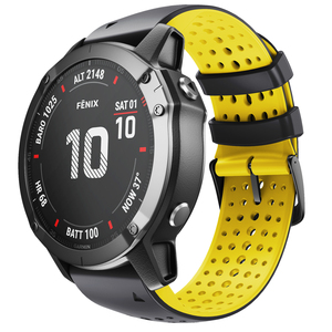 Enjoy Pretty 26mm Quick Release Breathable Silicone Strap for Garmin <strong>Fenix</strong> 7X/6X /6X Pro/5X /5X Plus/<strong>3</strong>/3HR - Product Image 3