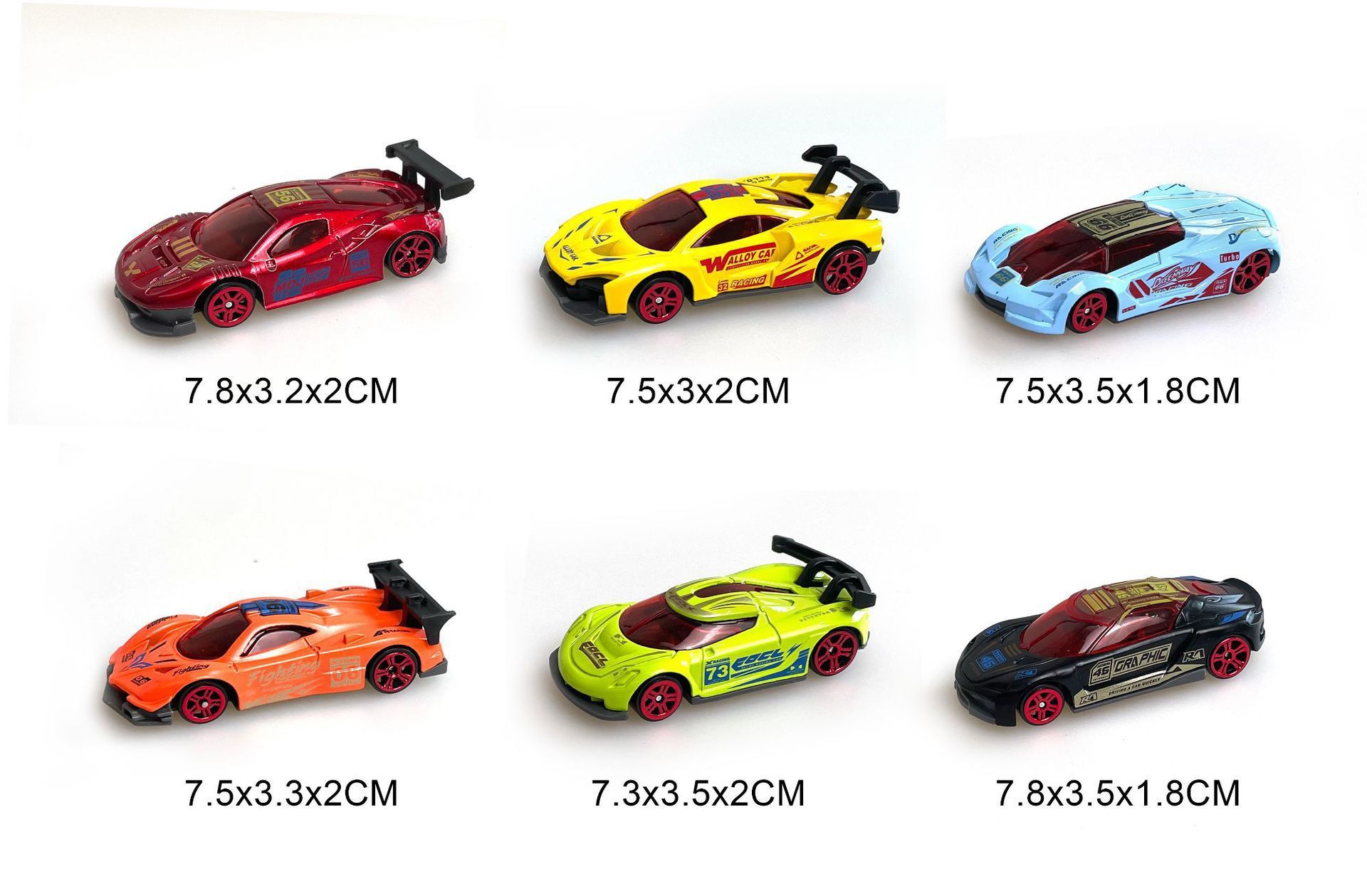 Nouveau modèle de voiture en alliage, 2 à 6 styles, sélection aléatoire, 1 pièce par opp