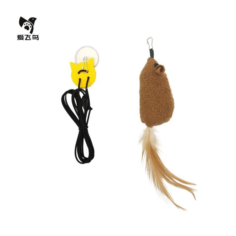 Souris grinçante à suspendre - Marron