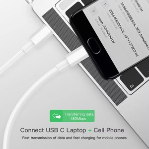 1M 20W Type C TO Type C สายเคเบิลโทรศัพท์ชาร์จเร็ว USB C สายดาต้าสำหรับ IP 16 15 14 13 12 11 - Product Image 6