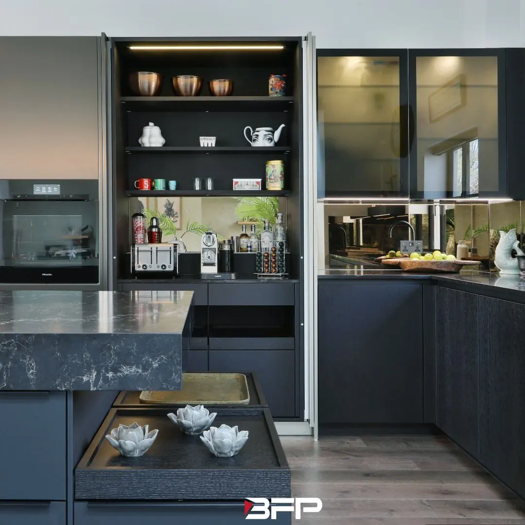 BFP prezzo di fabbrica elegante Design armadio da cucina con isole