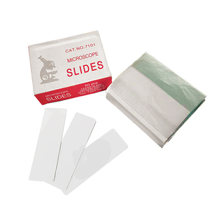 Portaobjetos de microscopio de vidrio de cubierta esmerilada única excelente para suministros de laboratorio de investigación personalizables OEM - Product Image 3
