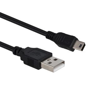 Mini 5Pin <strong>USB</strong> Charger Cord for PS3 <strong>Controller</strong> Gps-Power Charging Data Transfer 0.2M/0.8M/1M Black White Compatible iOS <strong>Computers</strong> - Product Image 1