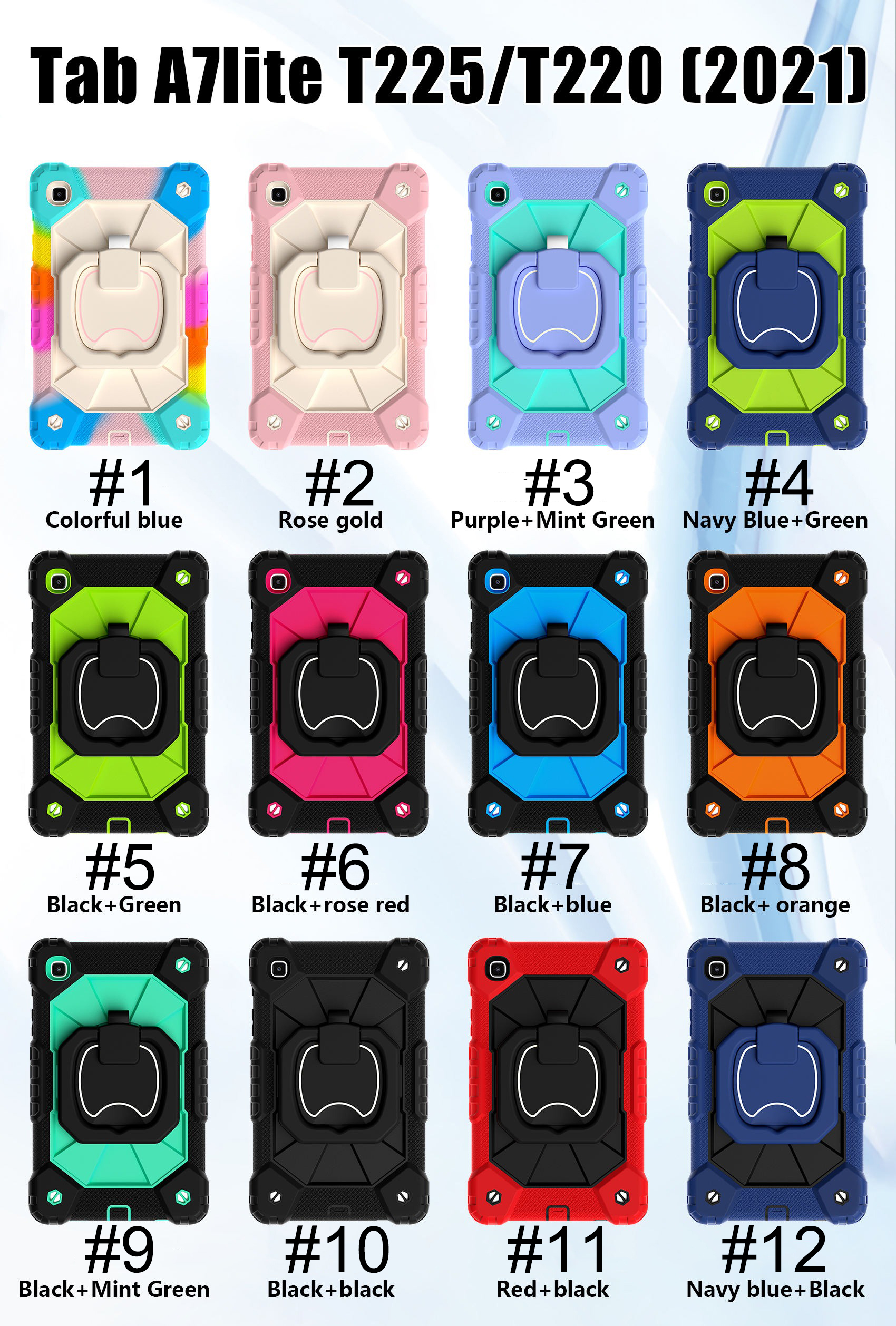 pour Samsung Galaxy Tab A7 Lite 8.7 T225 T220 2021