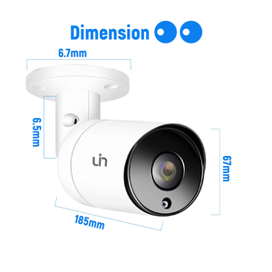Uin 4K HD PoE IP casa e centro commerciale universale fotocamera Bullet con visione notturna all'aperto H.265 telecamera di rete Ipy-b718sf2W - Product Image 3
