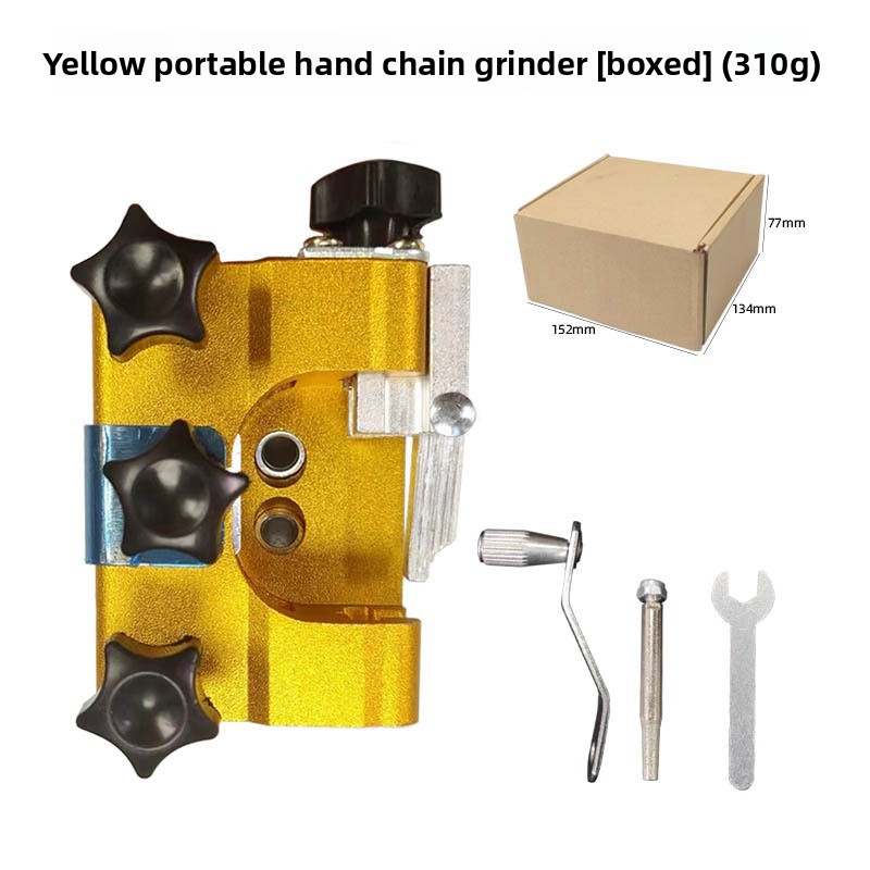 Amoladora de cadena manual portátil amarilla