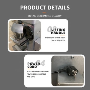 Máquina de bolo multifuncional de operação manual, processador de alimentos, batedeira profissional para alimentos