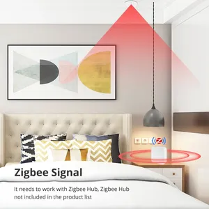 Zemismart Tuya Zigbee Детектор присутствия человека волновой радар Pir датчик движения для домашней безопасности умная жизнь управление приложением - Product Image 4