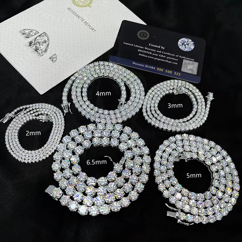 3mm Rhodium Plated