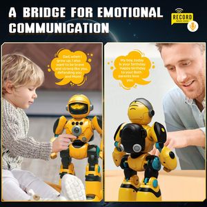 Robot de juguete RC para niños, robot de control remoto programable con música y baile, juguete interactivo - Product Image 4