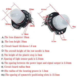 SR602 MINI <strong>Motion</strong> <strong>Sensor</strong> Detector <strong>Module</strong> Pyroelectric Infrared PIR <strong>Sensor</strong> - Product Image 5