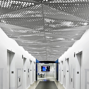 现代大厅假天花板装饰定制建筑金属3d拉伸天花板 - Product Image 2