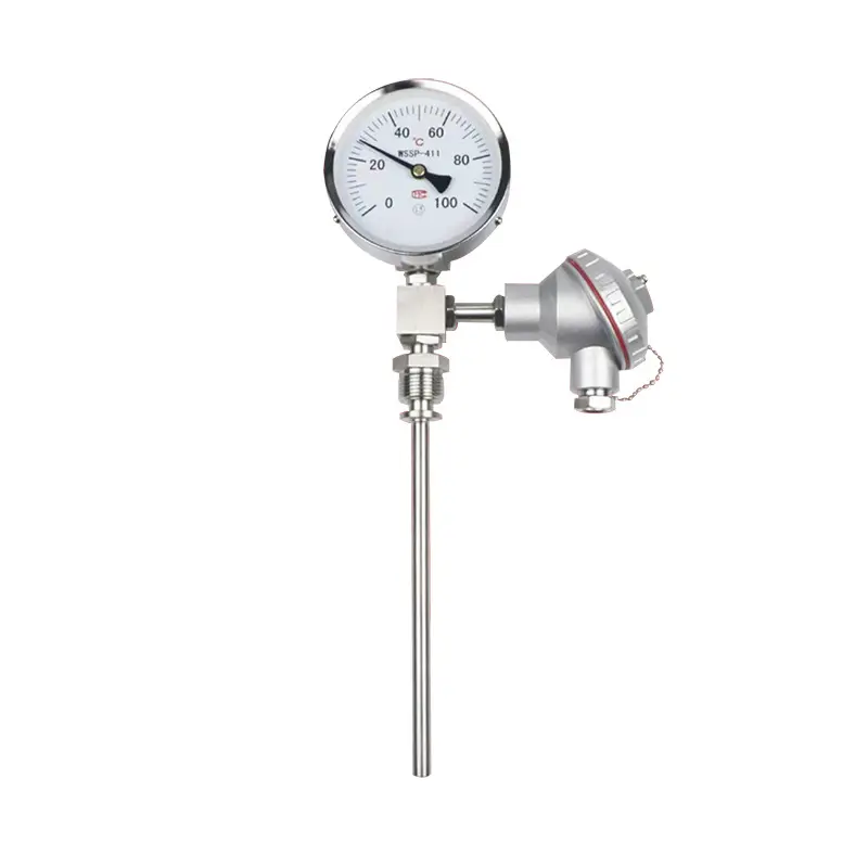 Оптовая продажа цена промышленности горячую жидкость котел радиального направления водонепроницаемый биметаллический термометр