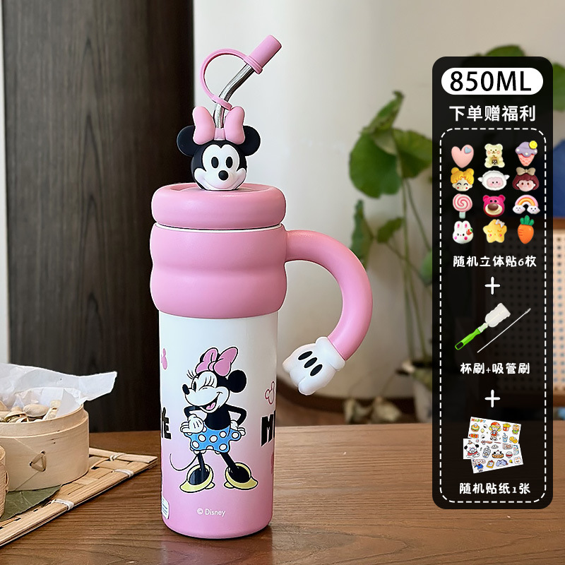มินนี่ พิงค์ สติกเกอร์ 3D อุปกรณ์ทำความสะอาด สติกเกอร์ลายการ์ตูน