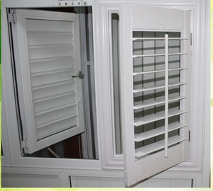 Hotian New Design <strong>Window</strong> Prices Used Commercial White UPVC Shutter <strong>Windows</strong> - Product Image 6
