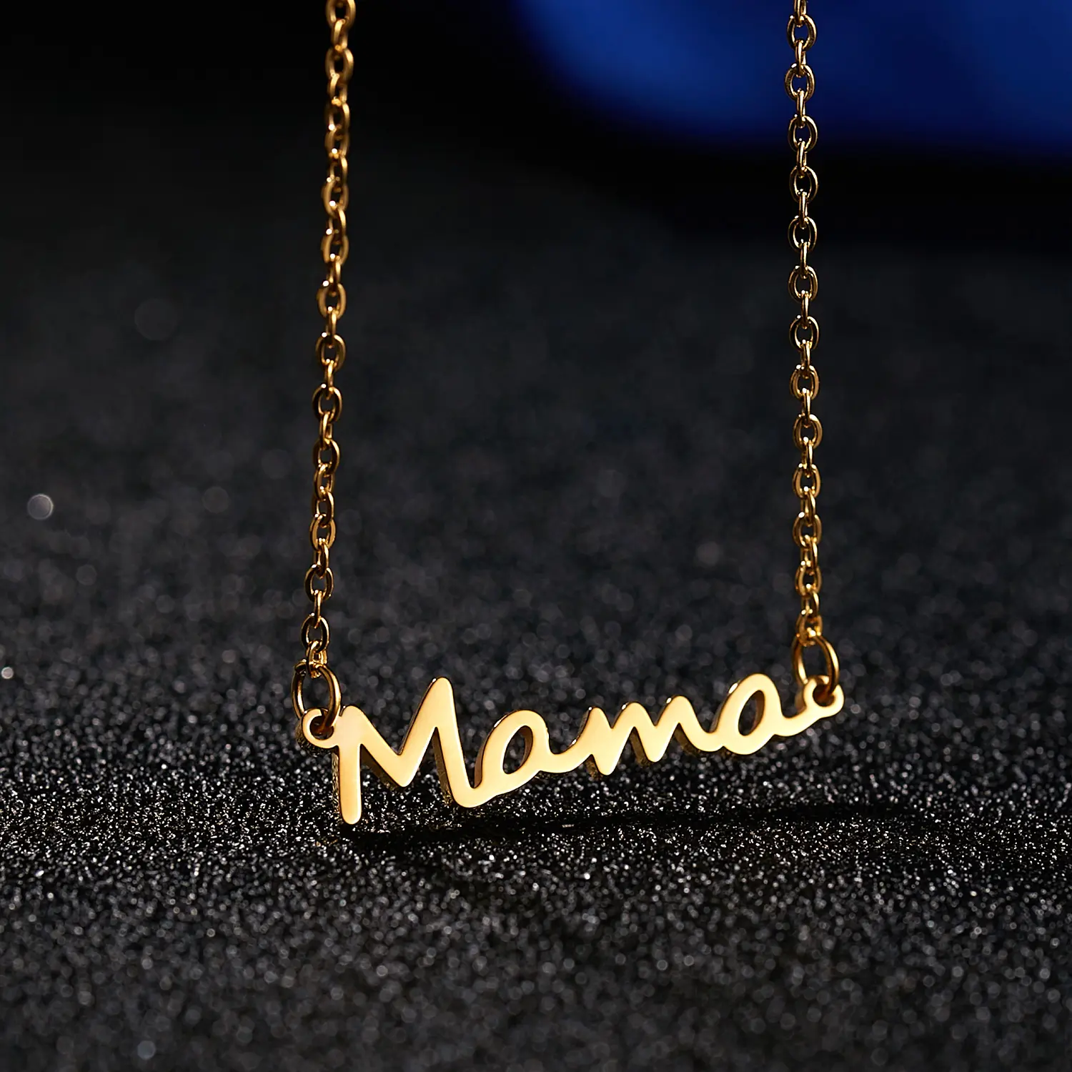 LWB40428 Personaliseer Moederdag Hanger Zilver En Goud Mama Gift Ketting Vrouwen Mode Accessoires